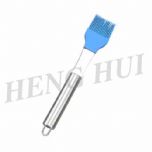 Stainless steel tube handle silicone brush